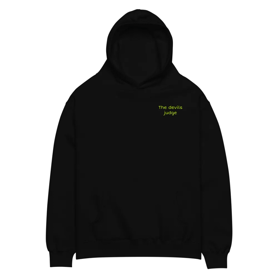 black and green the devils judge hoodie product image (2)