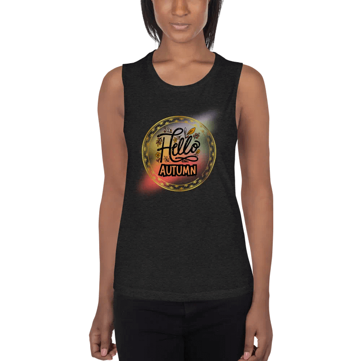 Hello Autumn- Soft Workout Tank for Her Streetwear Tank Top product image (1)