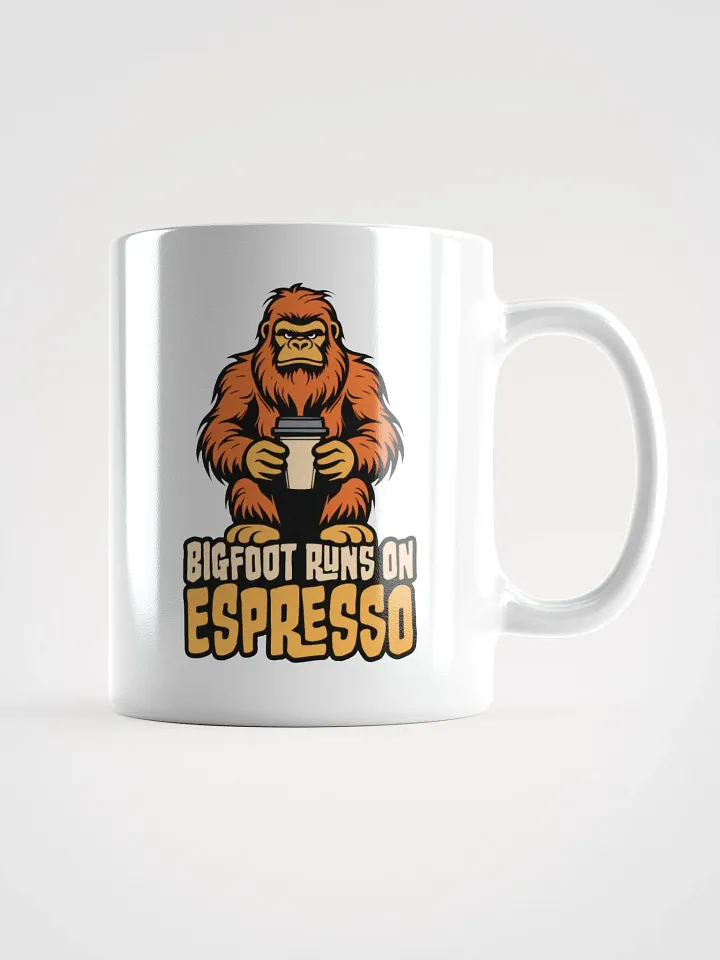 Bigfoot Runs on Espresso Coffee Mug product image (1)