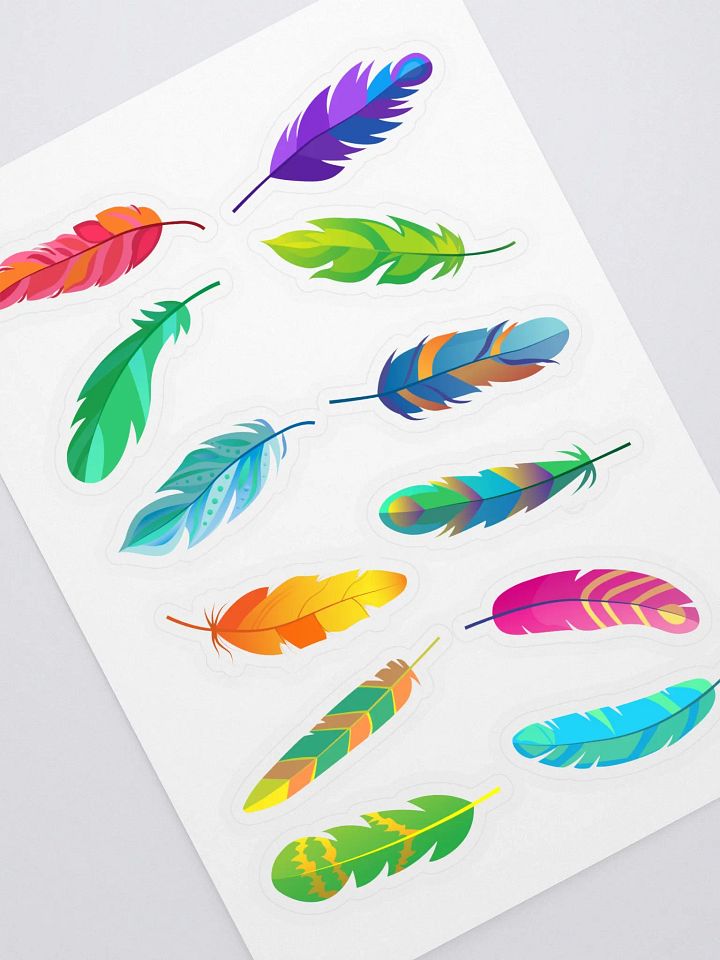 Birds Feather Sticker Sheet product image (1)