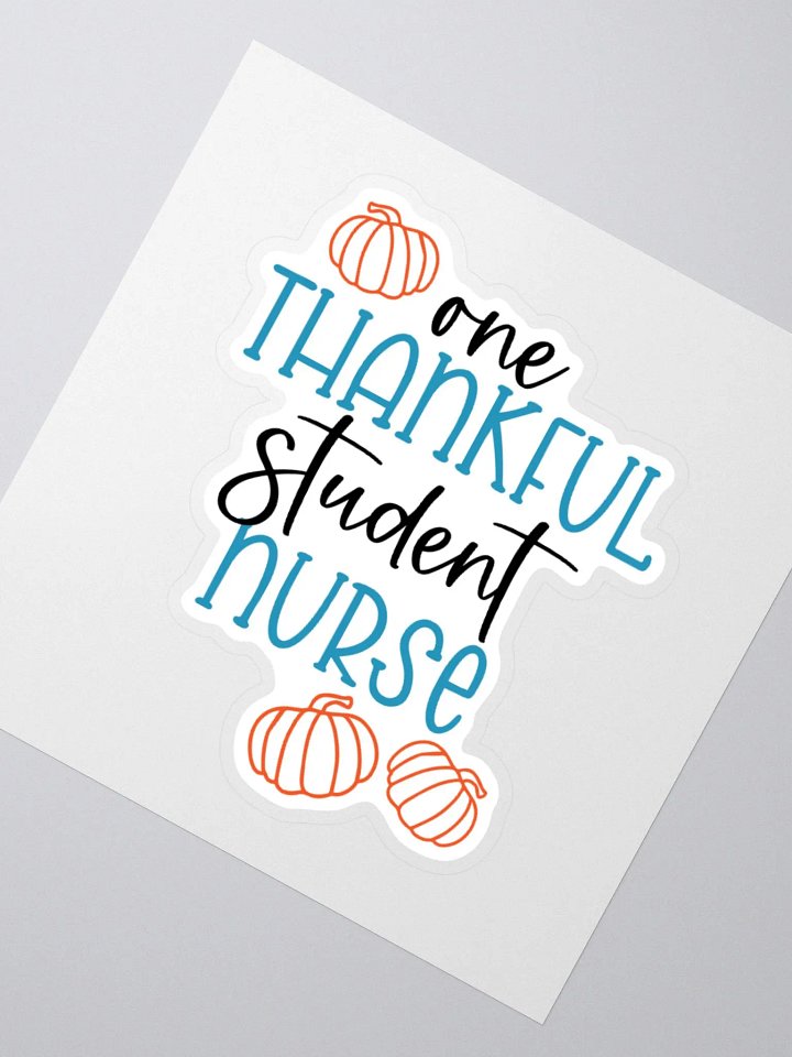 One Thankful Student Nurse Sticker product image (6)