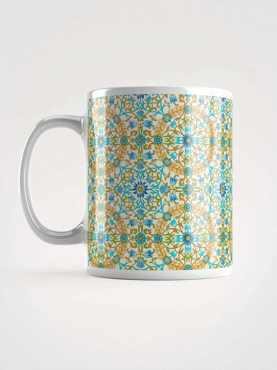 Vine Pattern White Glossy Mug product image (6)