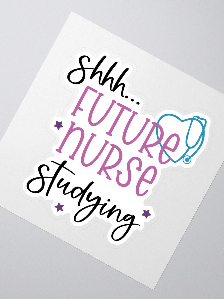 Shhh… Future Nurse Studying Sticker product image (4)