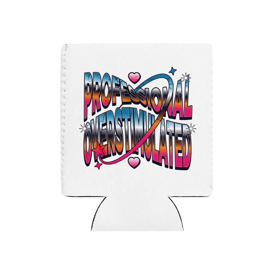 Professional Overstimulated Vibes Can Cooler product image (1)