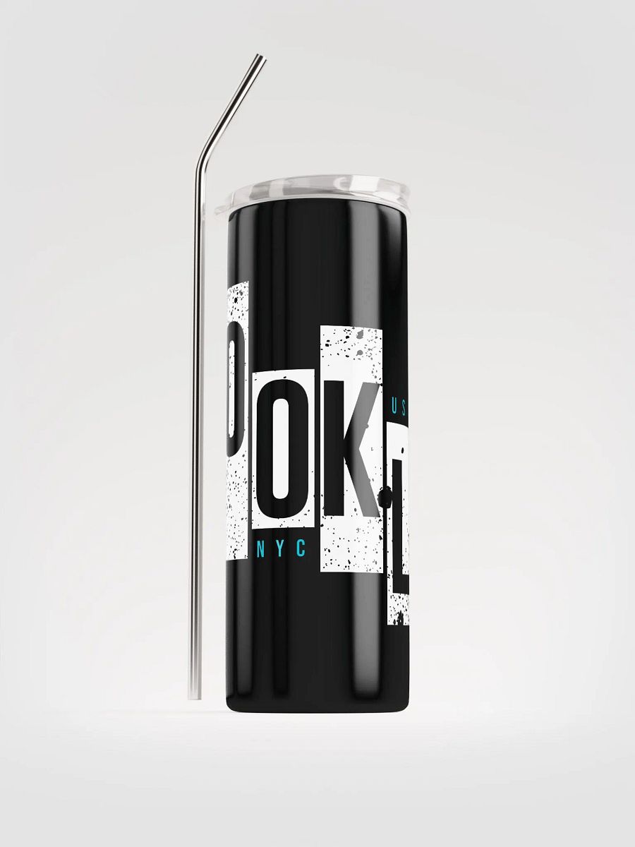 Brooklyn New York City Black Stainless Steel Tumbler product image (1)