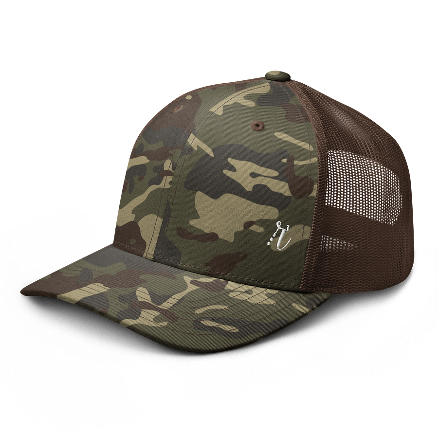 Embroidered R³ - Camo Trucker Cap product image (4)