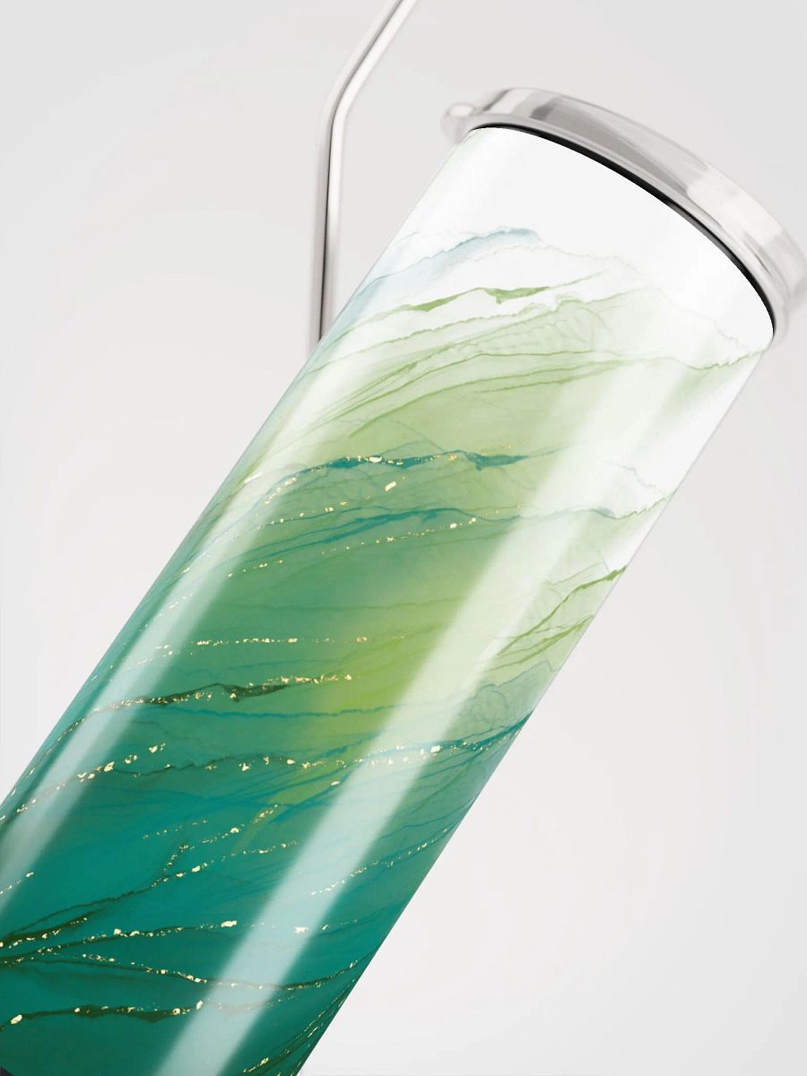Enchanted Emerald: Green Gold Whispers Tumbler product image (5)