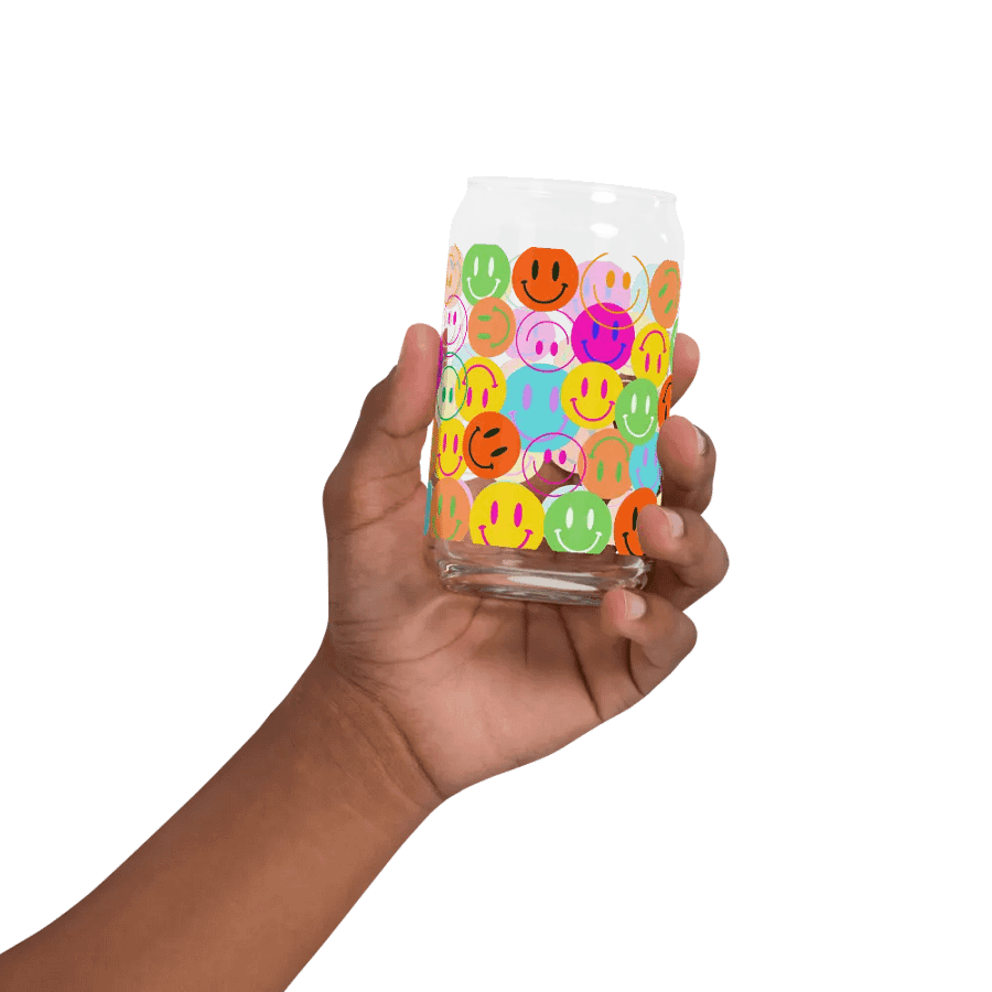 Smile emoji design - Sipper Glass product image (32)