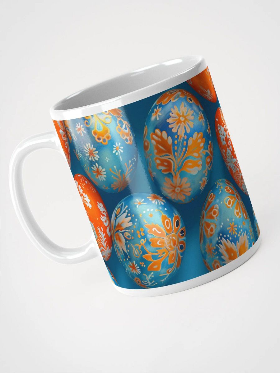 Springtime Eggs Orange & Blue Mug product image (5)