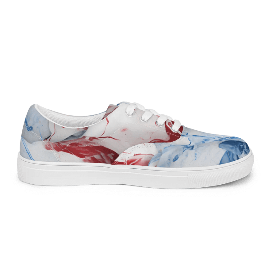 Womens Patriotic Laced Up Canvas Shoes product image (5)