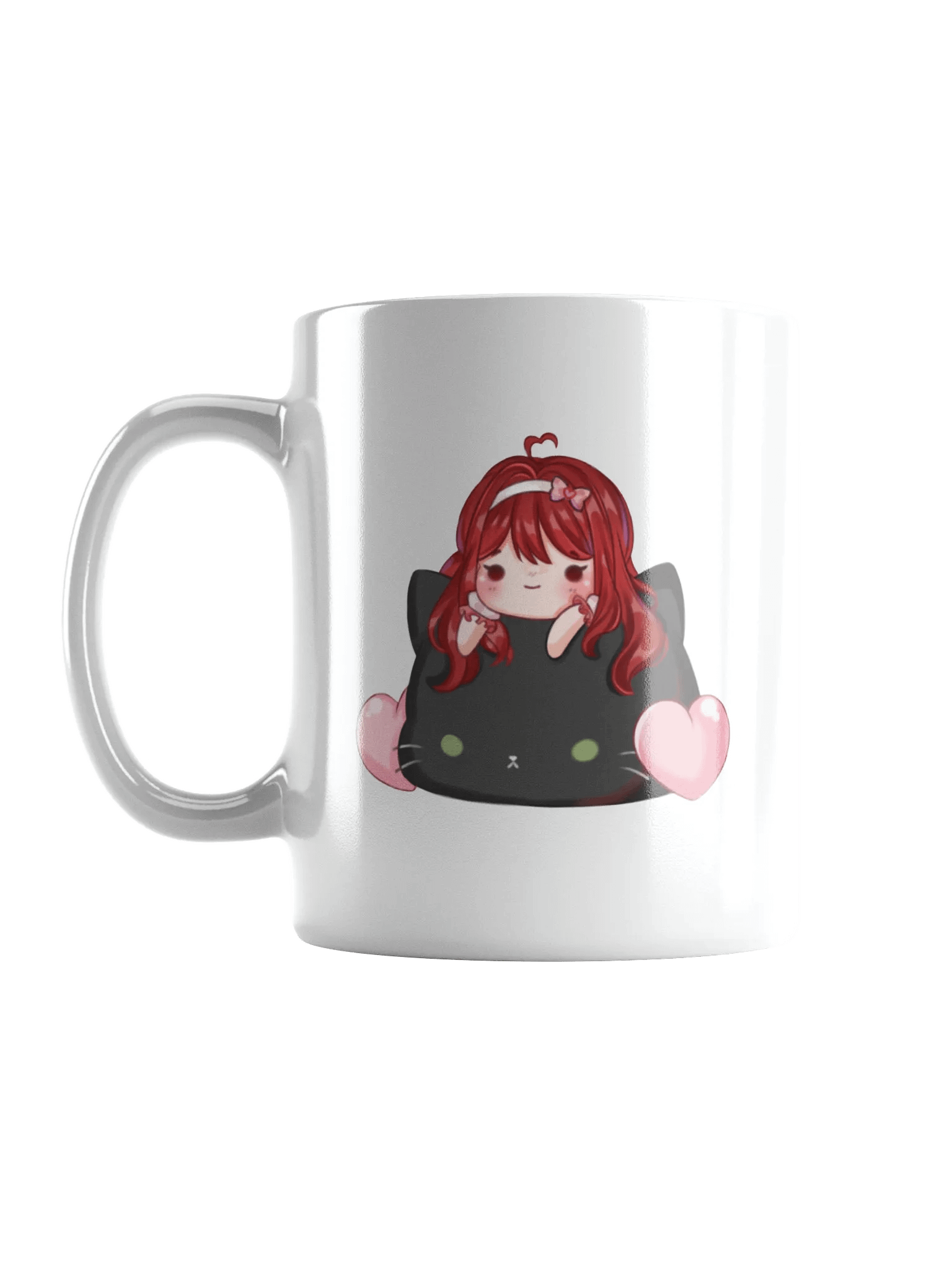 Pink Heart Cat Mug product image (6)