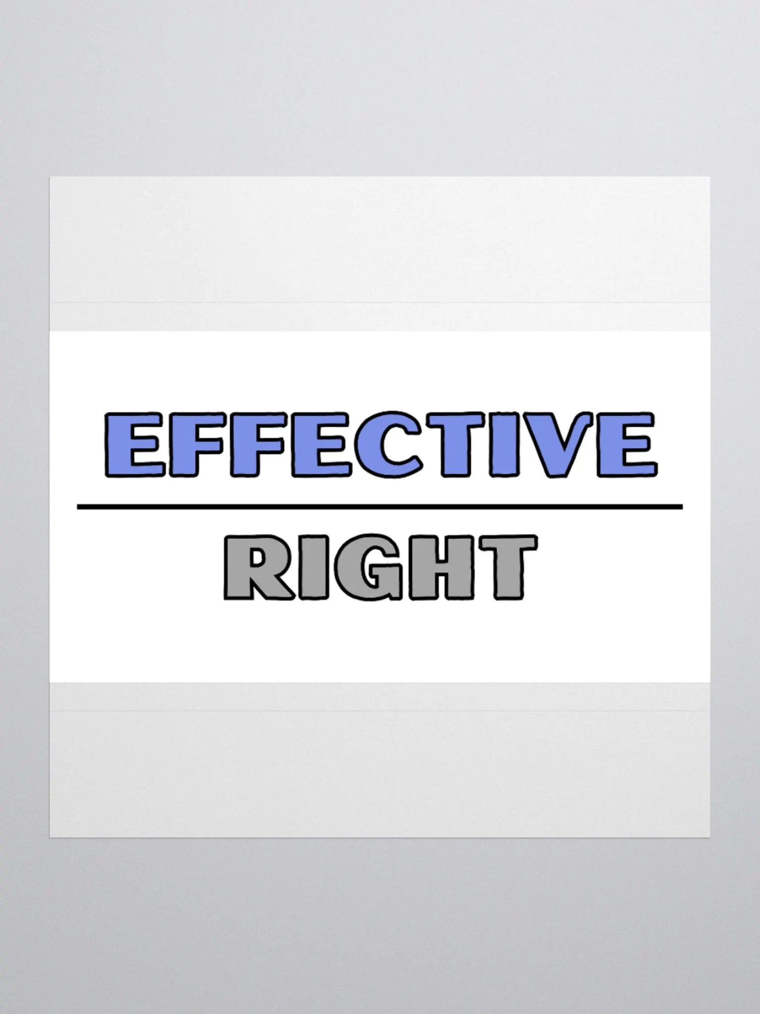 Effective Over Right Kiss Cut Stickers product image (1)