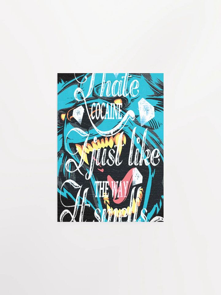 Cocaine Bear Illustration | Matte Poster product image (1)