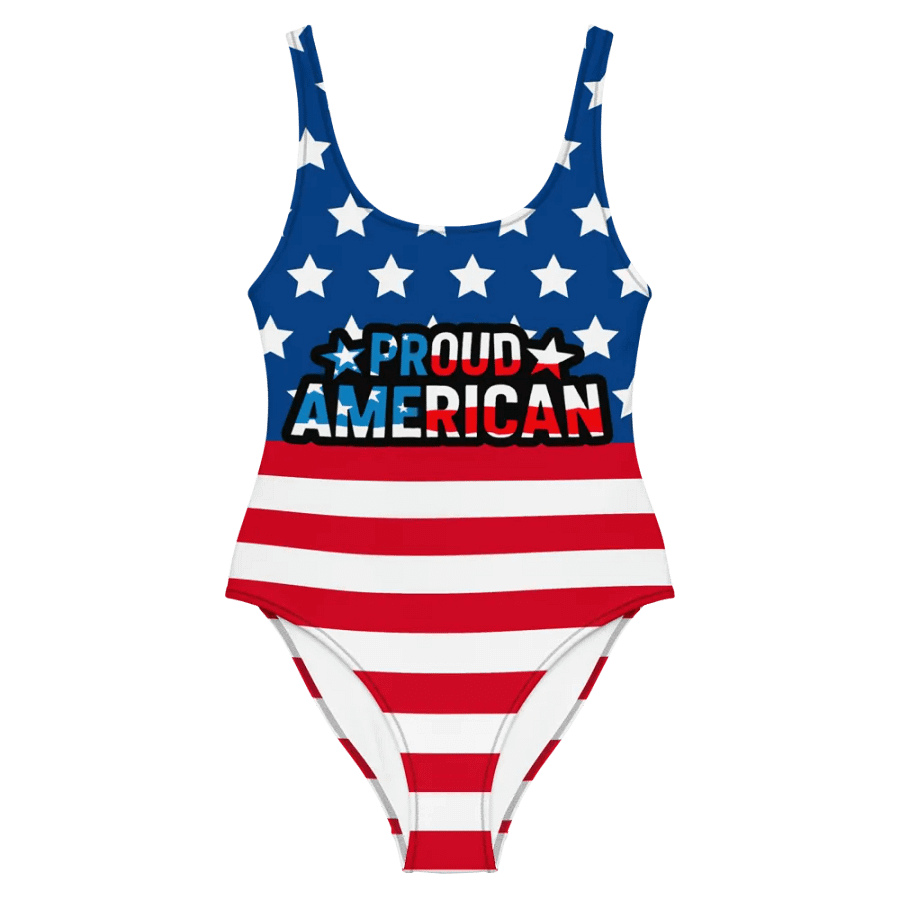 Women's One-Piece Swimsuit: Proud American product image (3)
