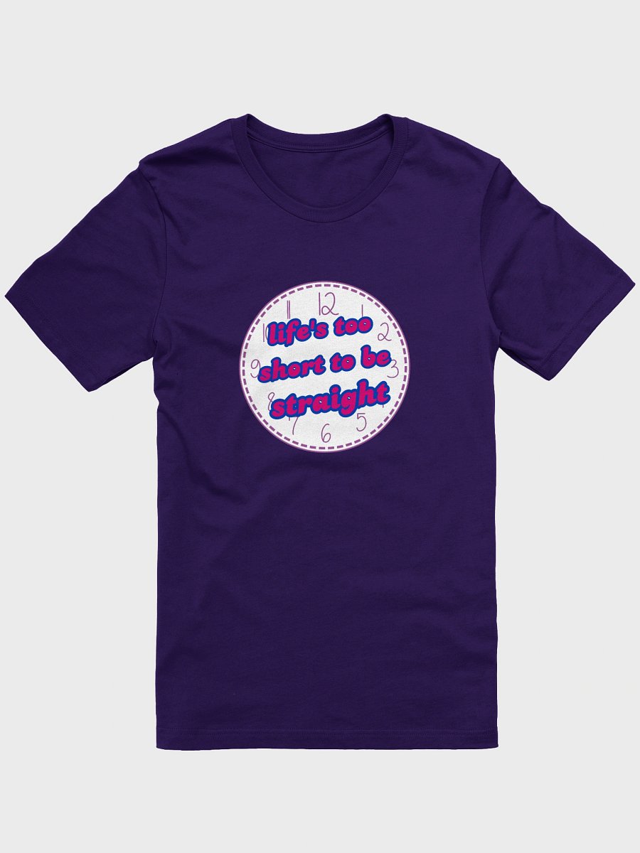 life's too short to be straight bisexual t-shirt product image (1)