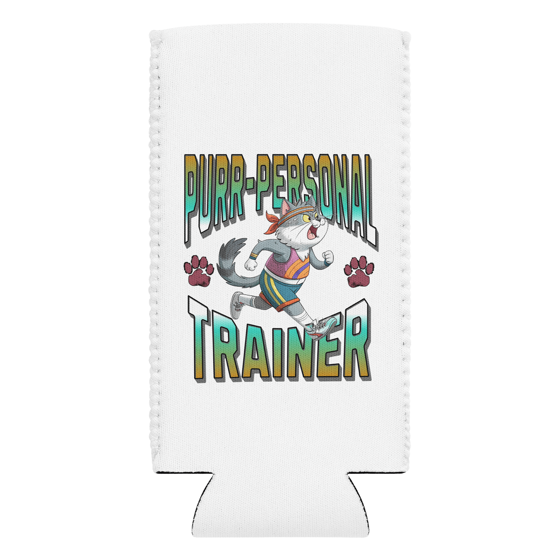 Purr Personal Trainer Cat Can Cooler product image (1)