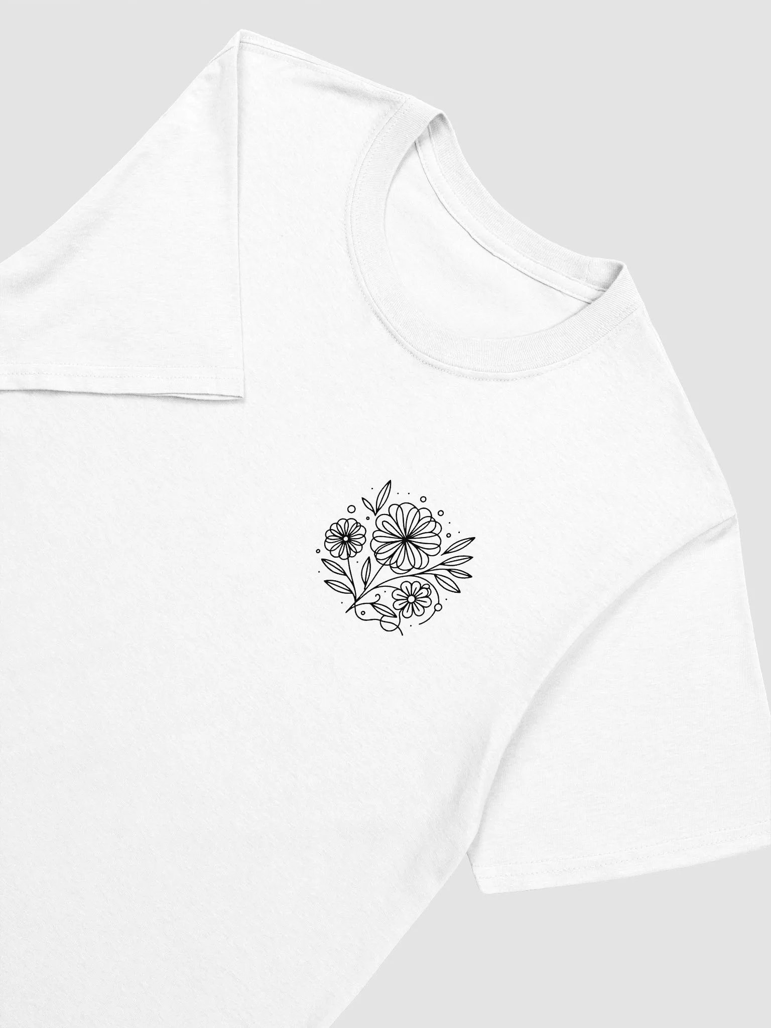 Line Art Flower T-Shirt product image (1)