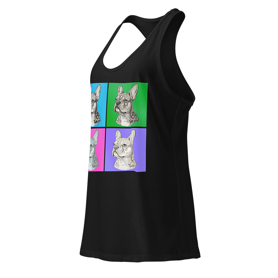 French Bulldog Pop Art Women's Racerback Tank product image (6)
