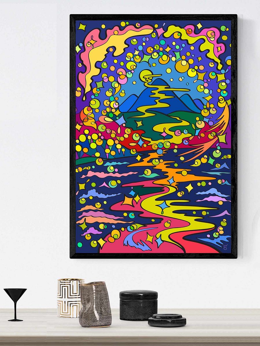 Vibrant Matte Poster Print - Moon Path product image (8)