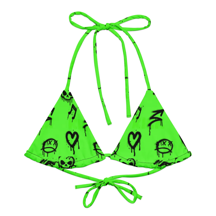 Graffiti Glam String Bikini Top product image (1)