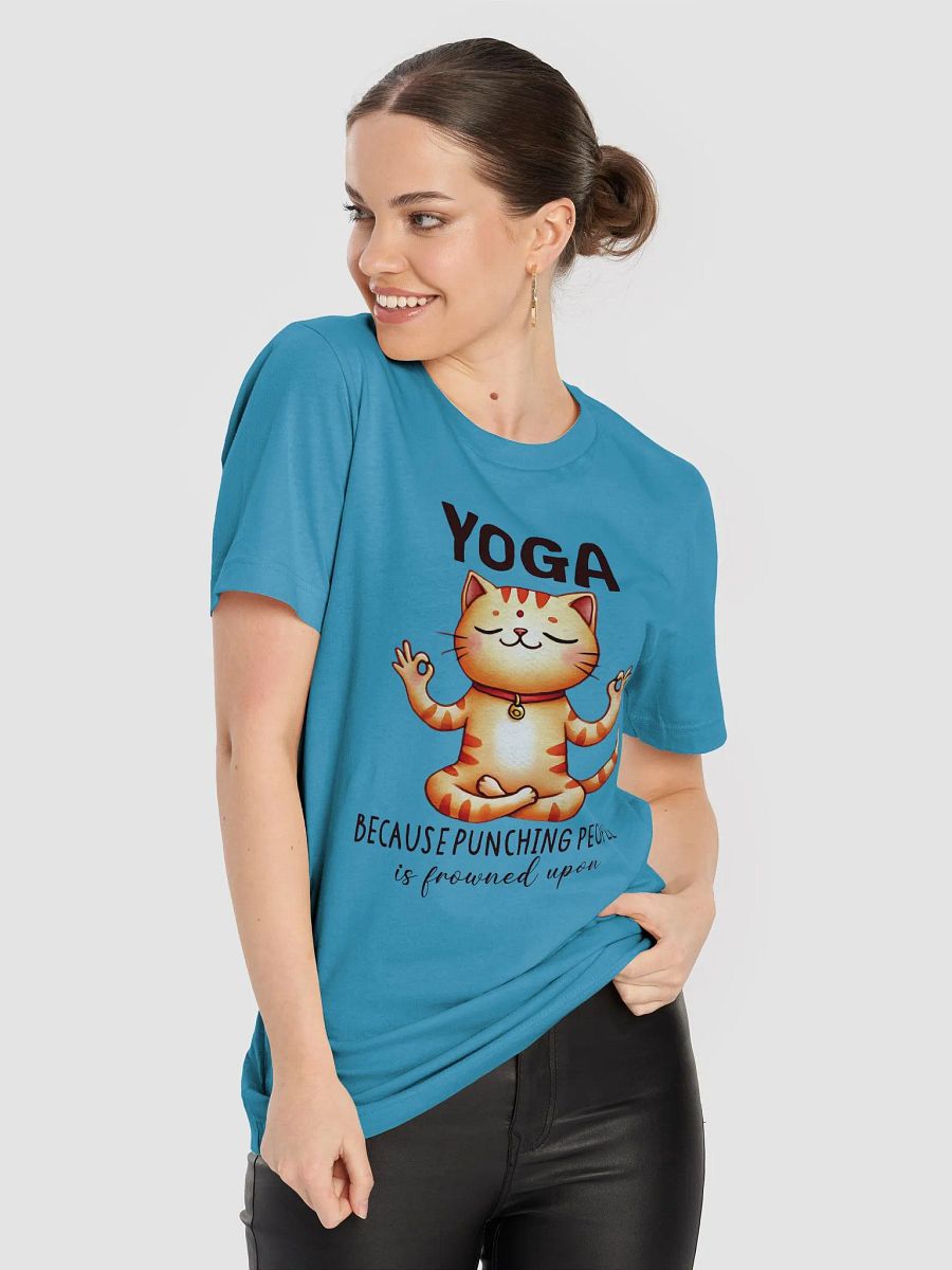Funny Yoga Cat T-Shirt - Stress Relief with Humor product image (8)