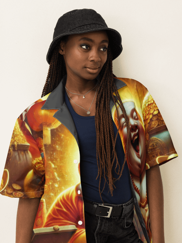 Laughing Buddha Wealth & Fortune Hawaiian Shirt Unisex product image (2)