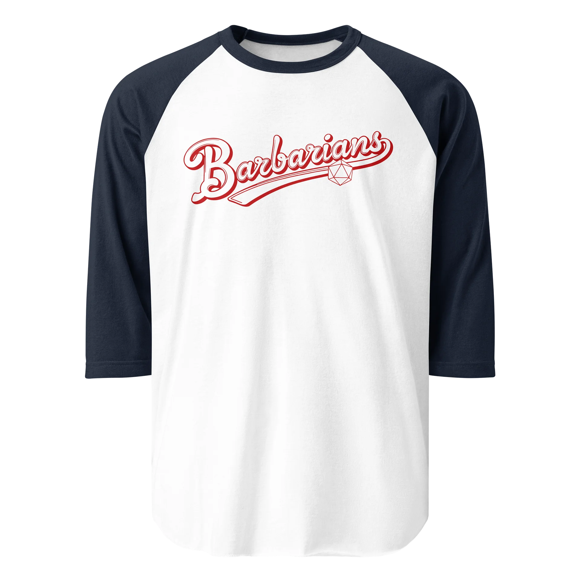 "Barbarians" Vintage Athletic Raglan Tee - Tultex Fine Jersey product image (11)