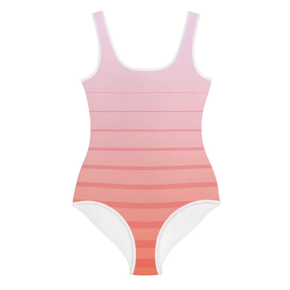 Sunset Stripes Youth Swimsuit product image (1)