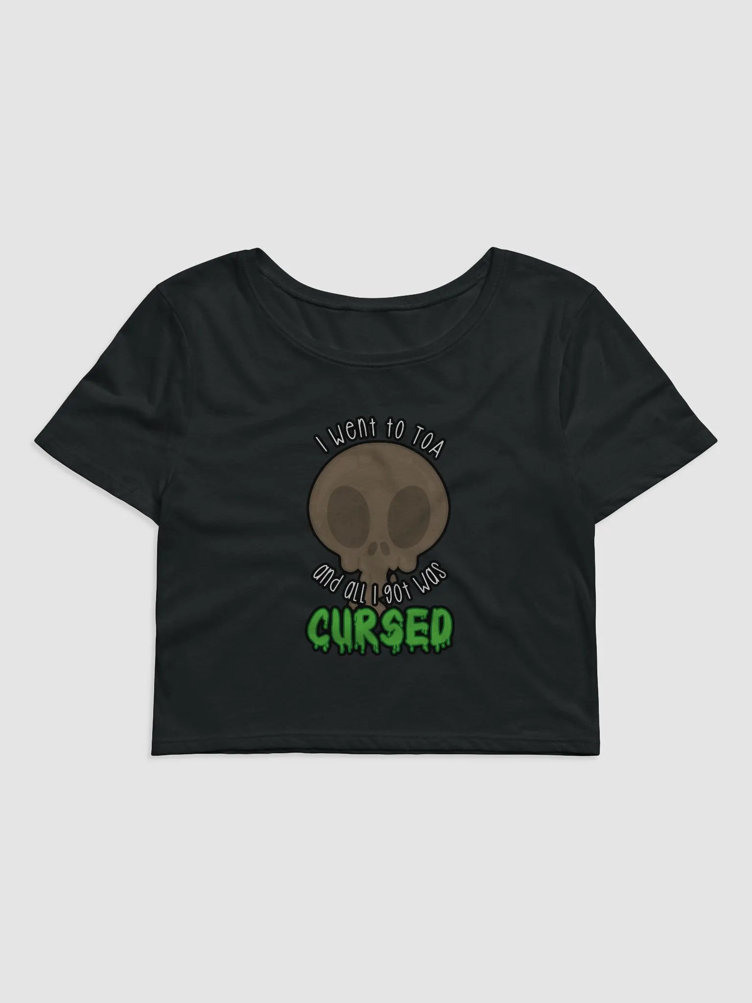 All I Got Was Cursed - Warrior - Crop Tee product image (1)