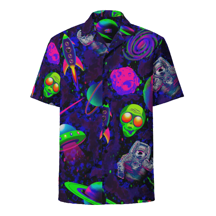 Gamma Galaxy Hawaiian Button up product image (1)
