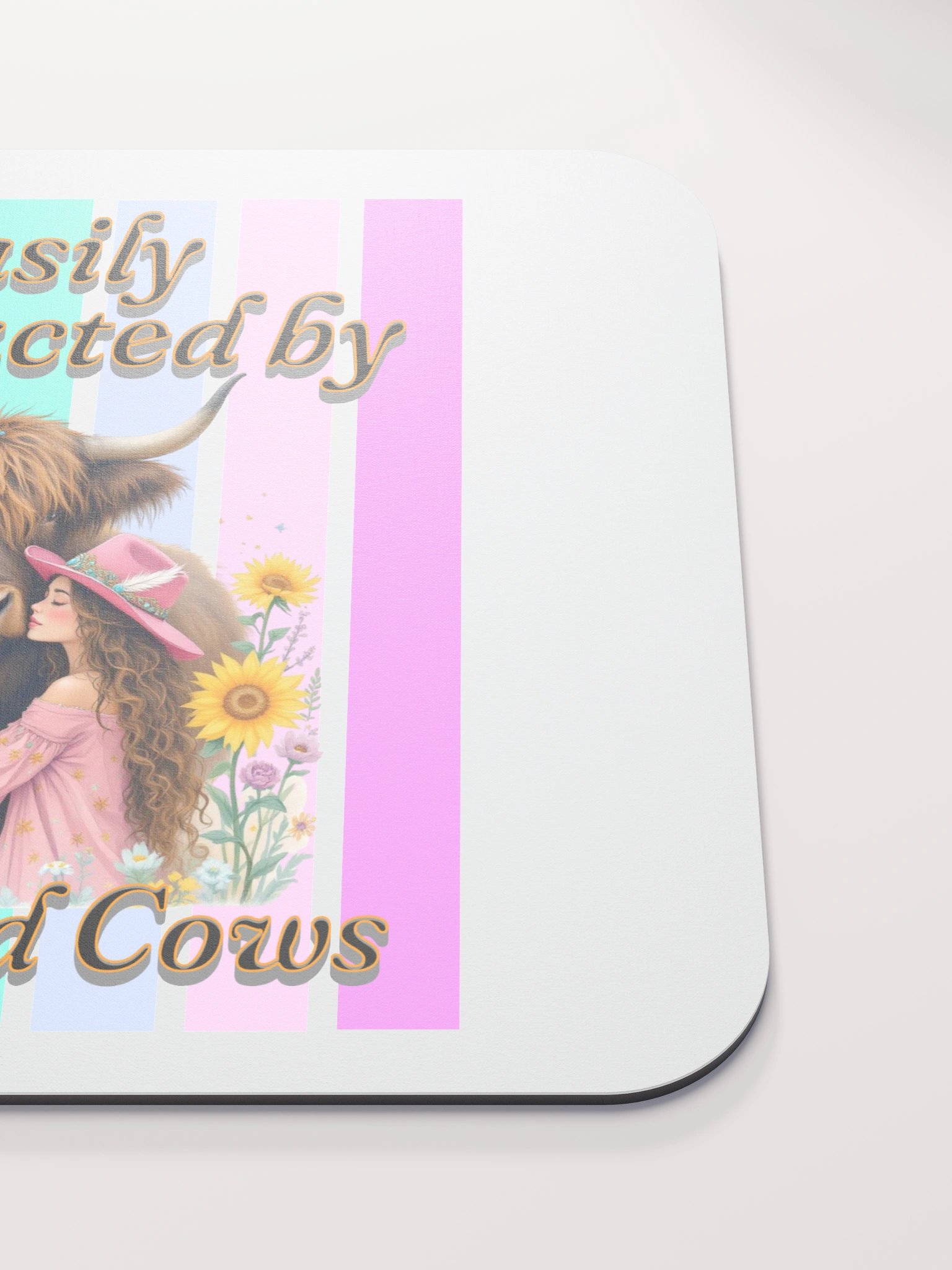 Easily Distracted By Highland Cow Dream Mouse Pad product image (5)
