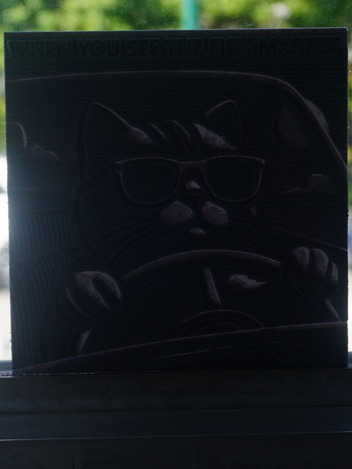 Cat Driving Car Plastic Meme Art Work product image (2)