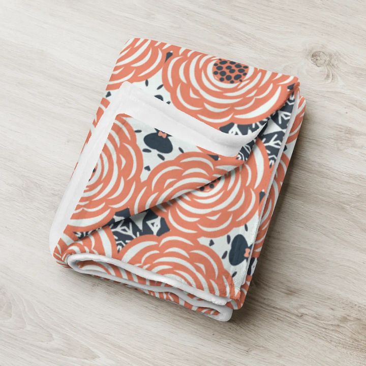 Delicate Rose Abstract Blanket product image (2)