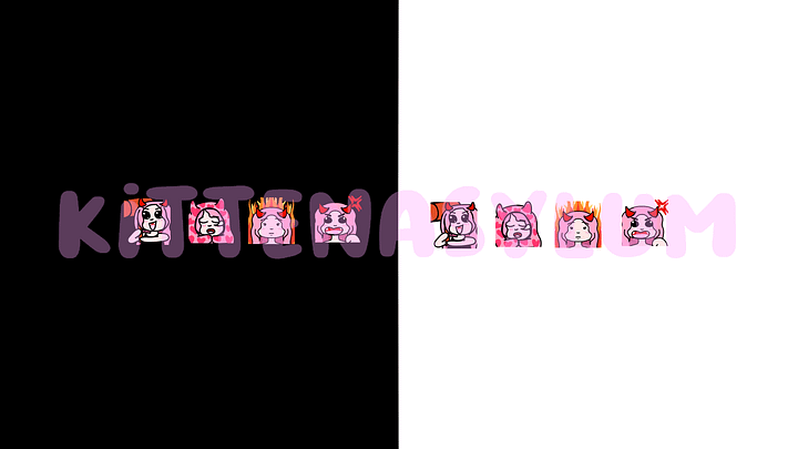 Pink Demon - 4 Static Emotes product image (1)