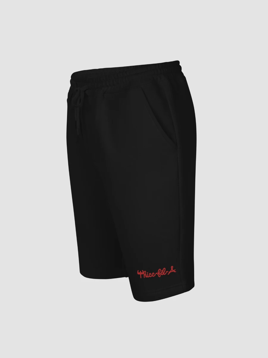 Thicc-fil-A Embroidered Fleece Shorts product image (1)