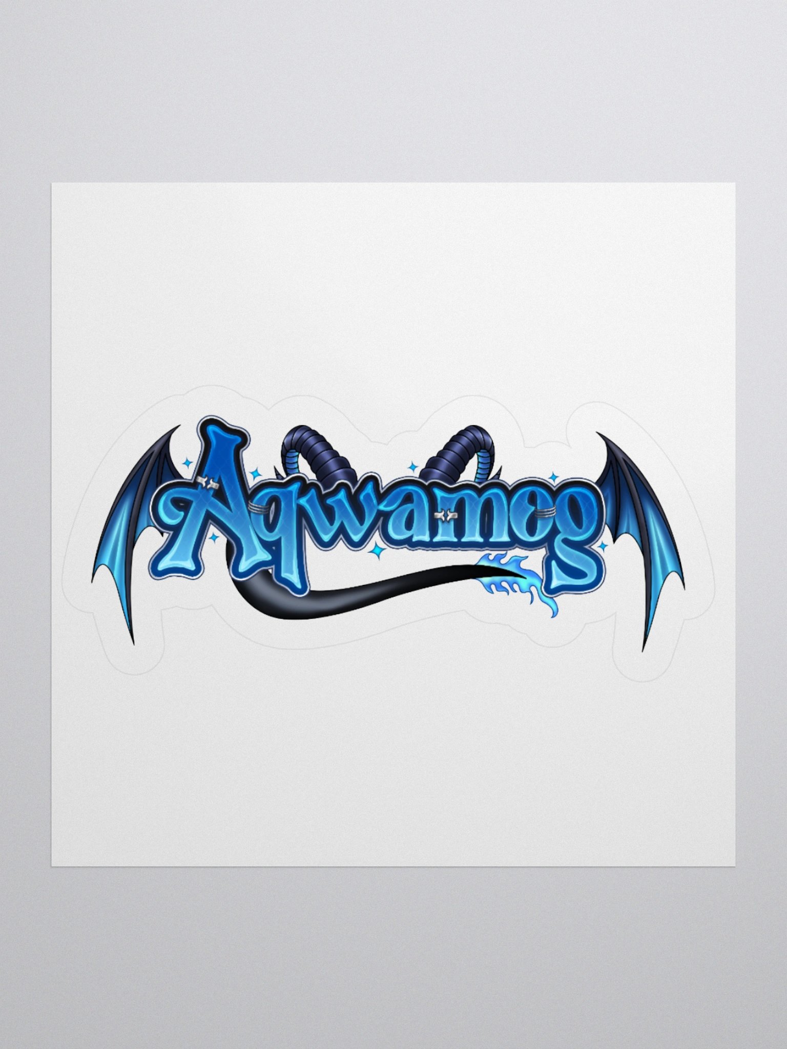 Aqwamog Logo Sticker product image (1)