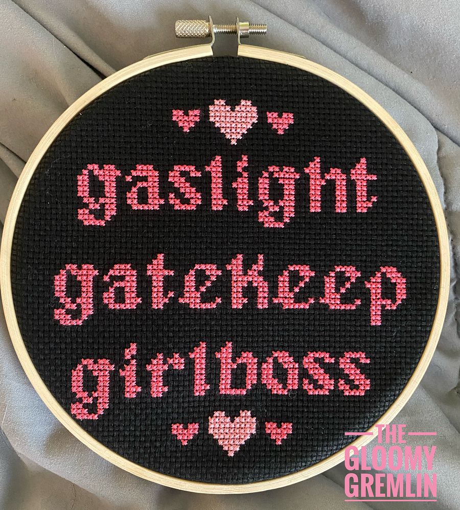 Gaslight Gatekeep Girlboss - Cross Stitch Kit product image (3)
