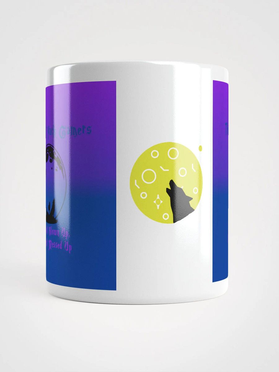The Wolf Pack gamers Gaming Motto with Moon Mug product image (5)