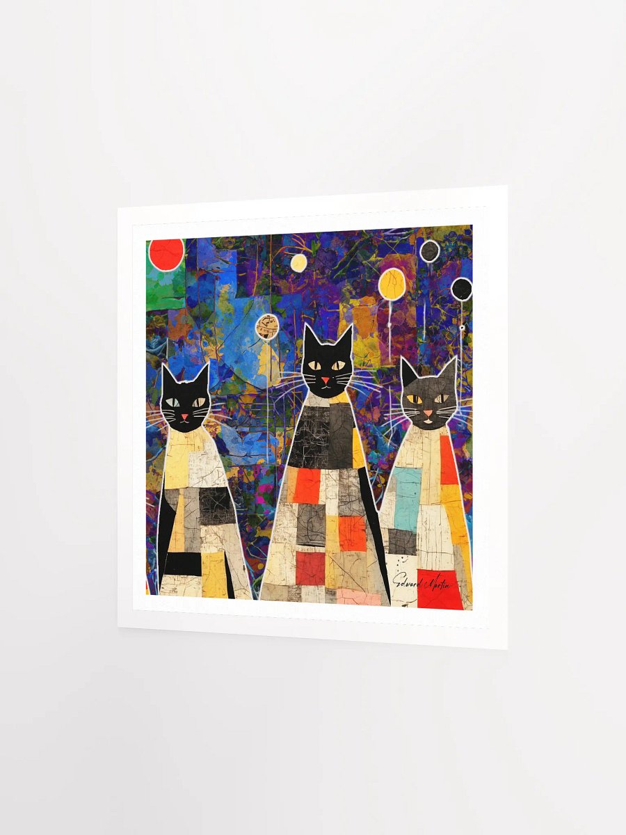 Enchanting Calicos A Whimsical Cat Kaleidoscope product image (3)