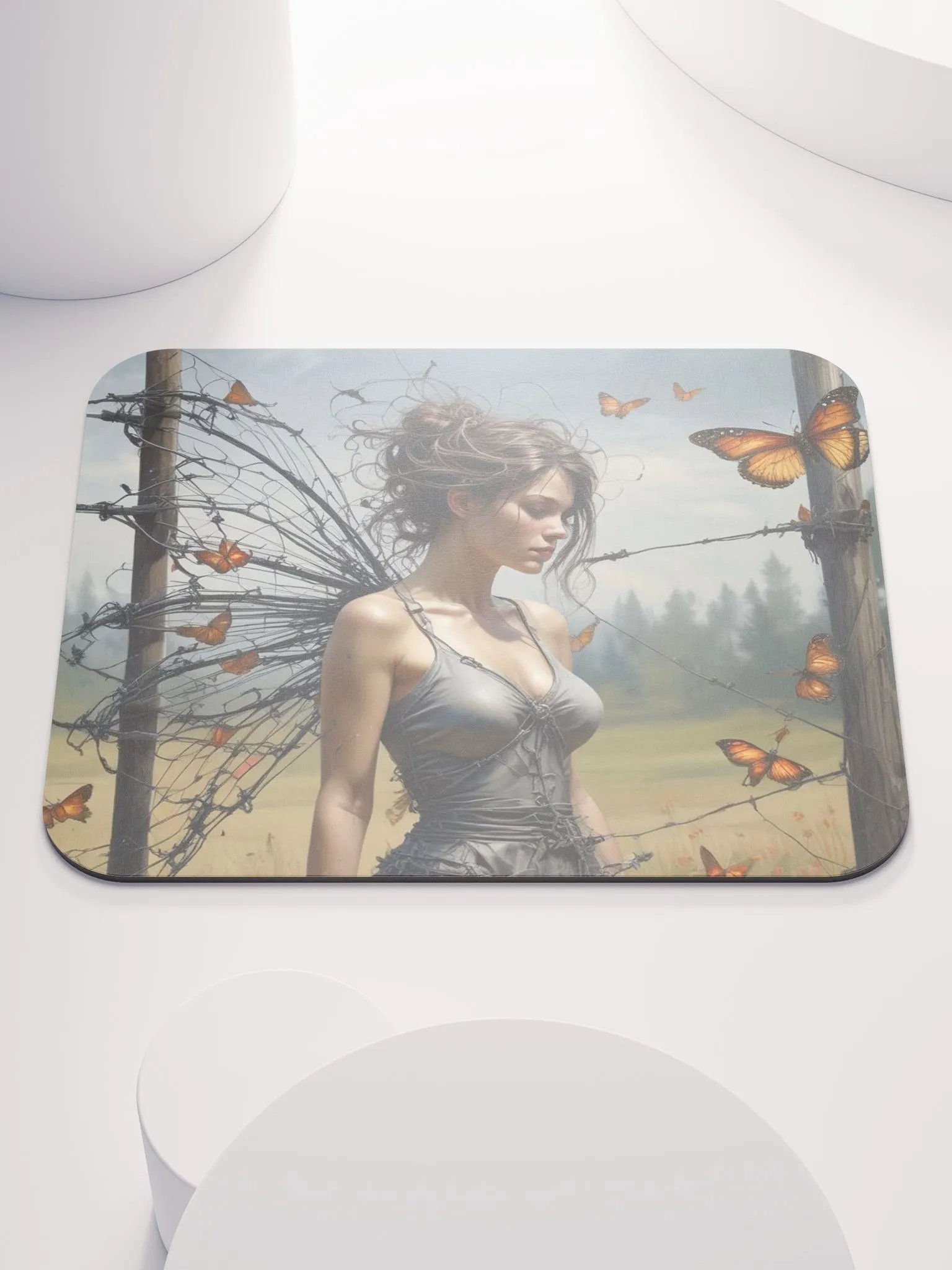 Girl in Black Dress and Barbed Wire product image (1)