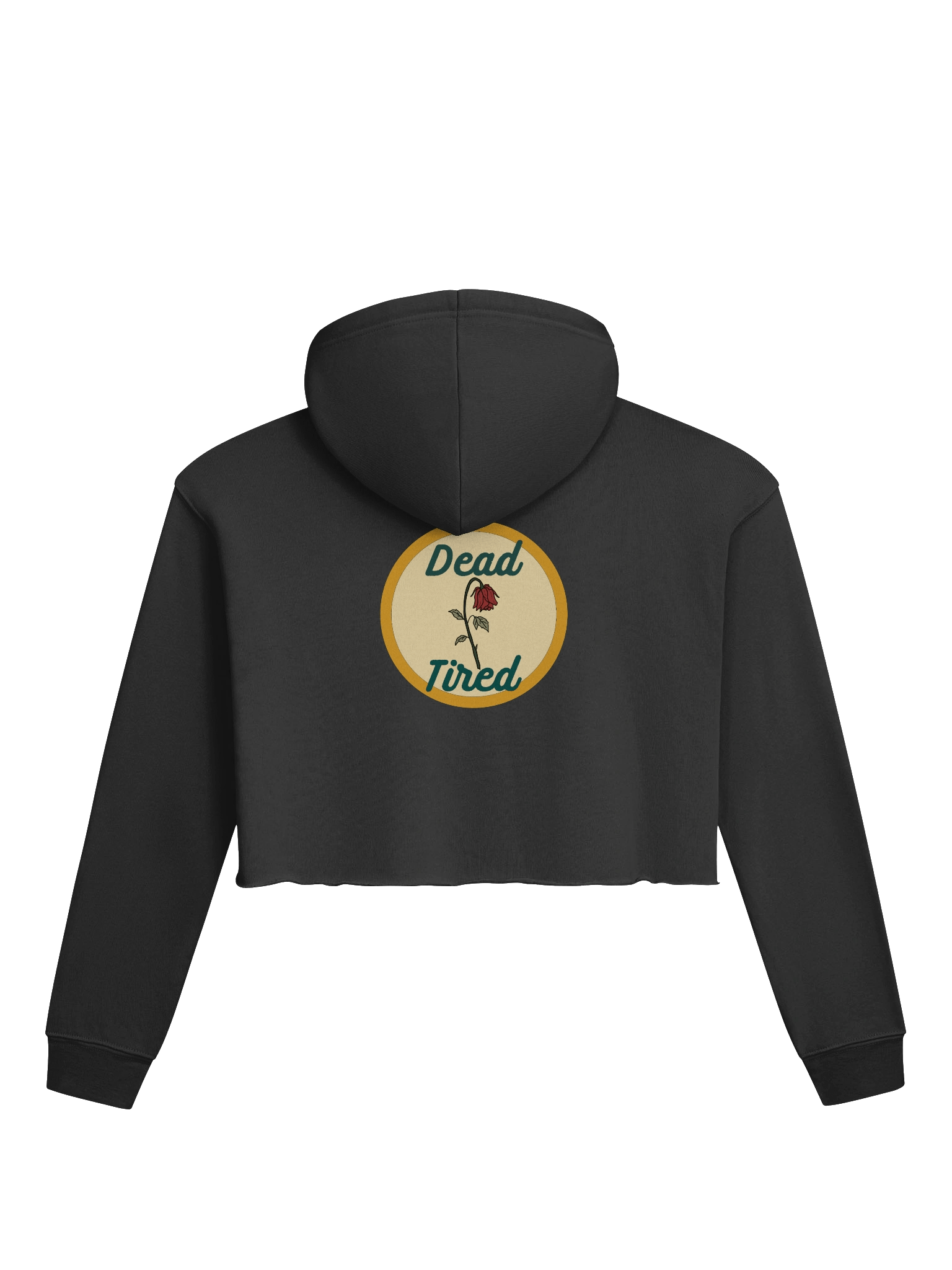 Dead Tired Crop Top Hoodie product image (1)