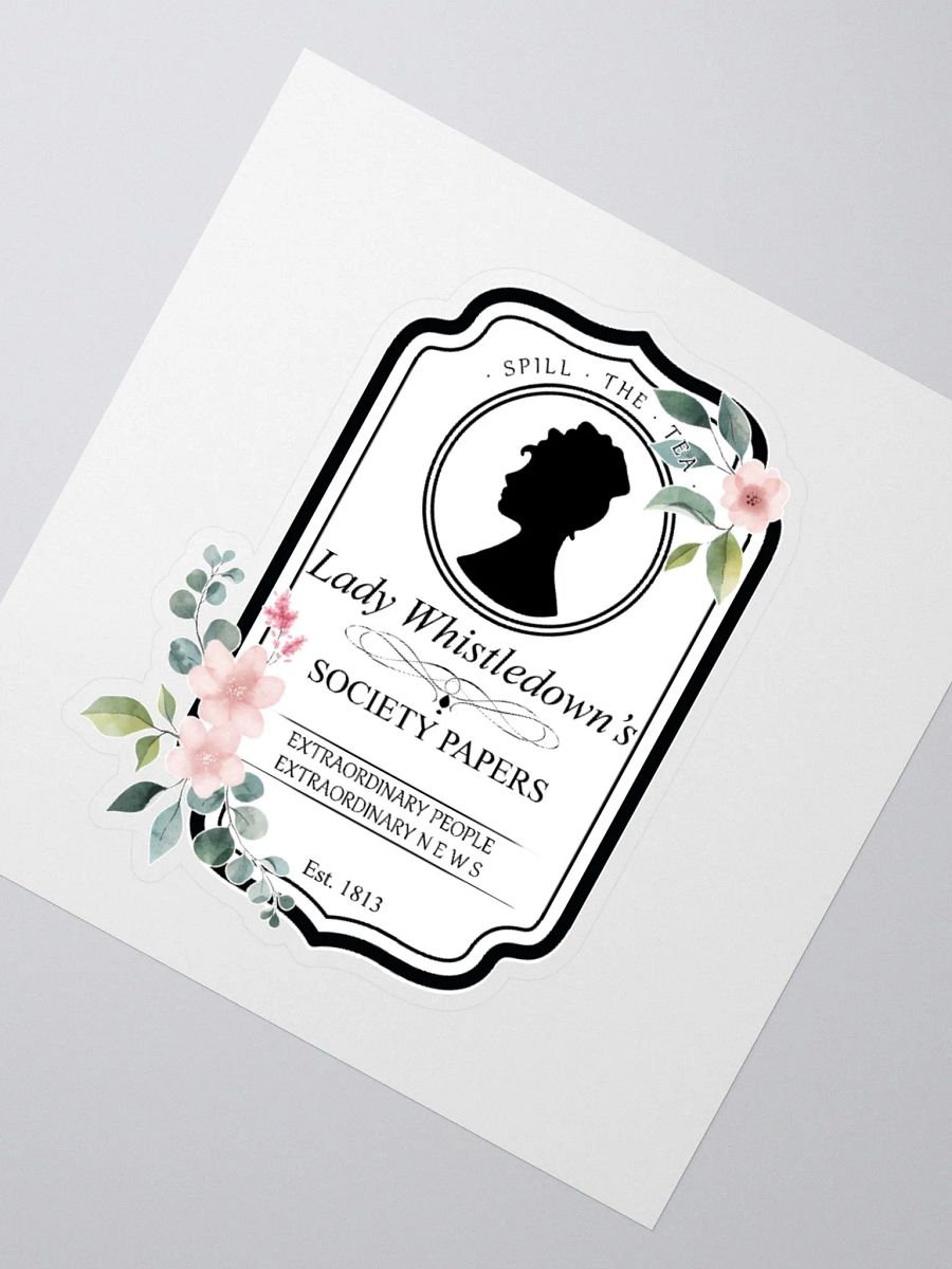 Lady Whistledown Vintage Crest Sticker | The Bridgerton product image (2)