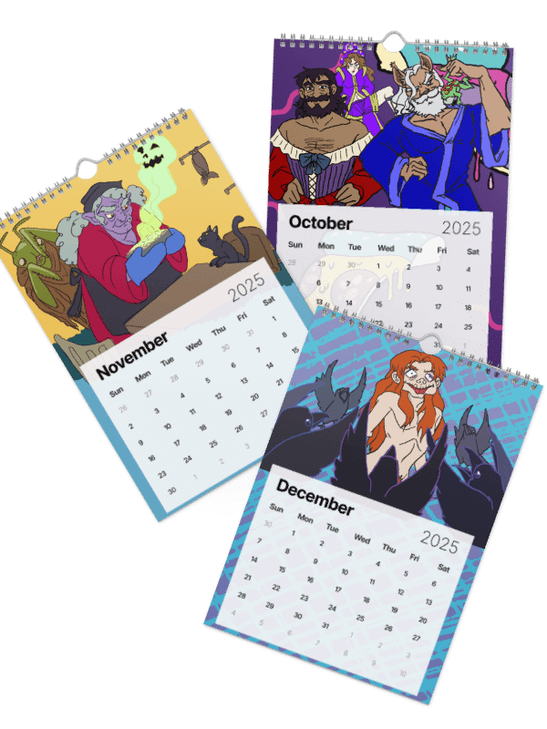 Pandor's Gloriana-themed 2025 Wall Calendar product image (5)