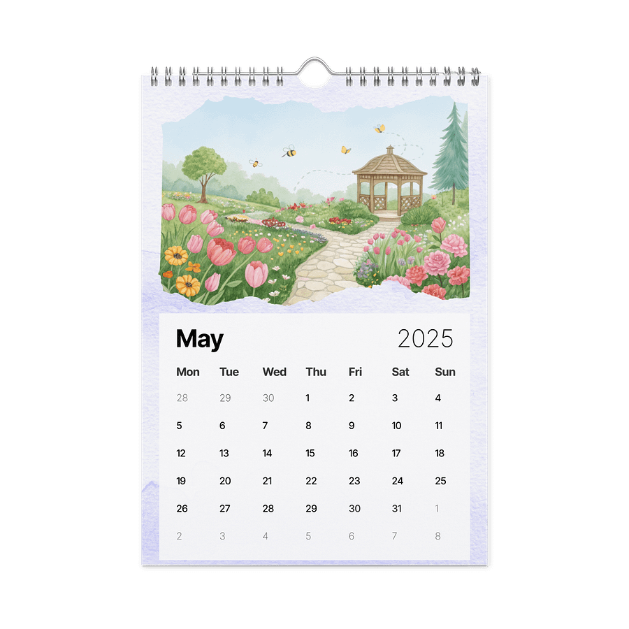 WATERCOLOR SEASONAL SCENES WALL CALENDAR 2026 product image (10)