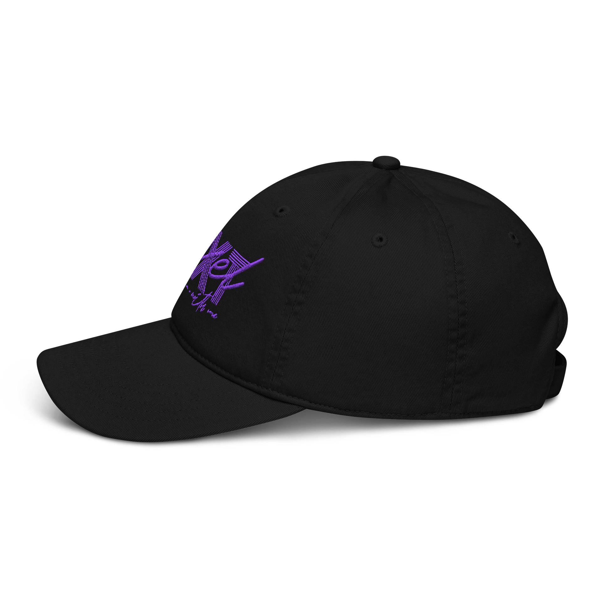 Interconnected Violet Organic Dad Hat product image (7)