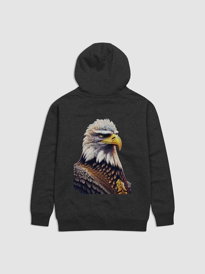 Wild and Free: Bald Eagle Cotton Heritage Unisex Premium Hoodie product image (1)