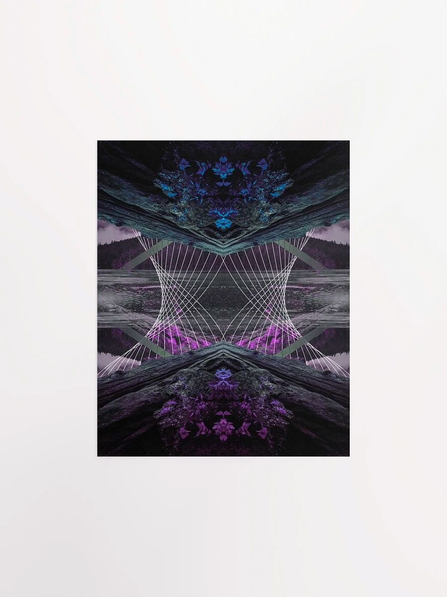Geometric Art Print - Rainy Lake (Chill) product image (1)