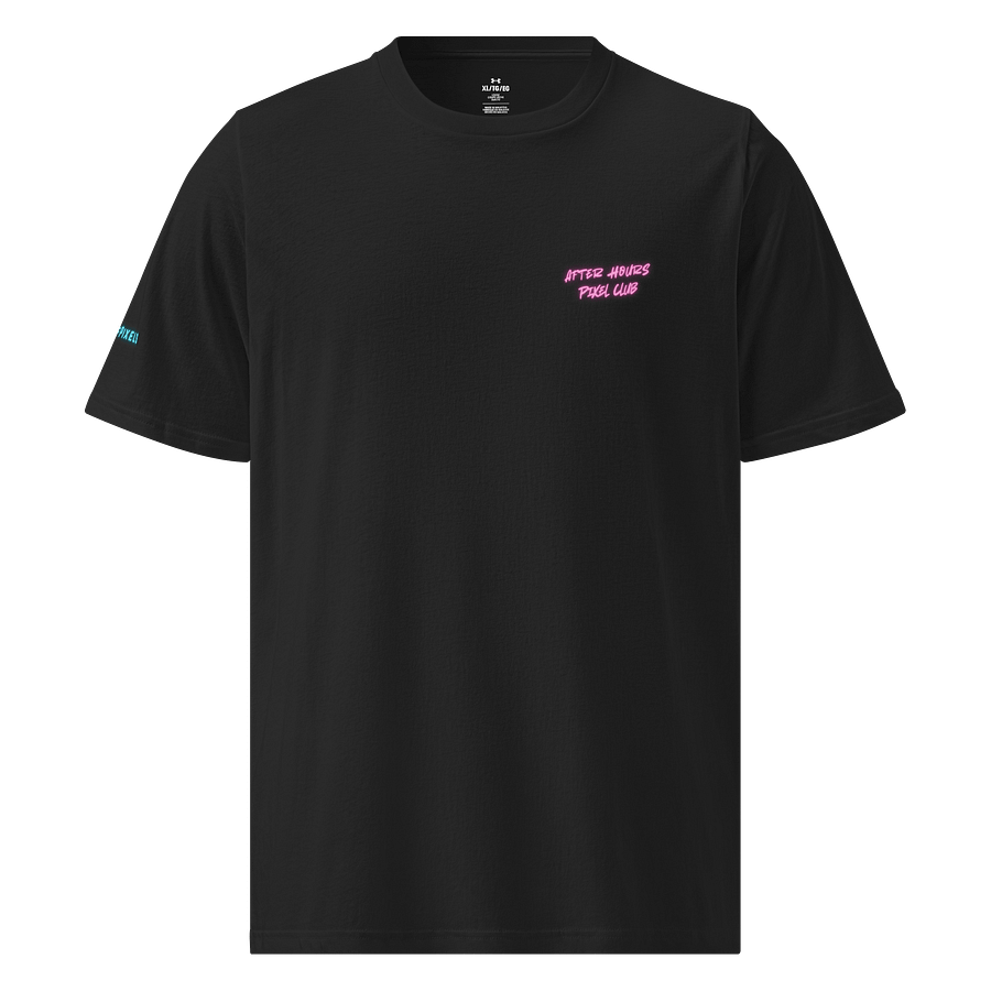 Powered by Pixels – Retro Neon Performance Tee product image (2)