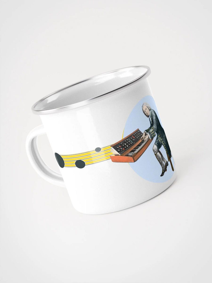 Prelude and Moogue by Frank Fonik (Minimoog), Enamel Mug product image (3)