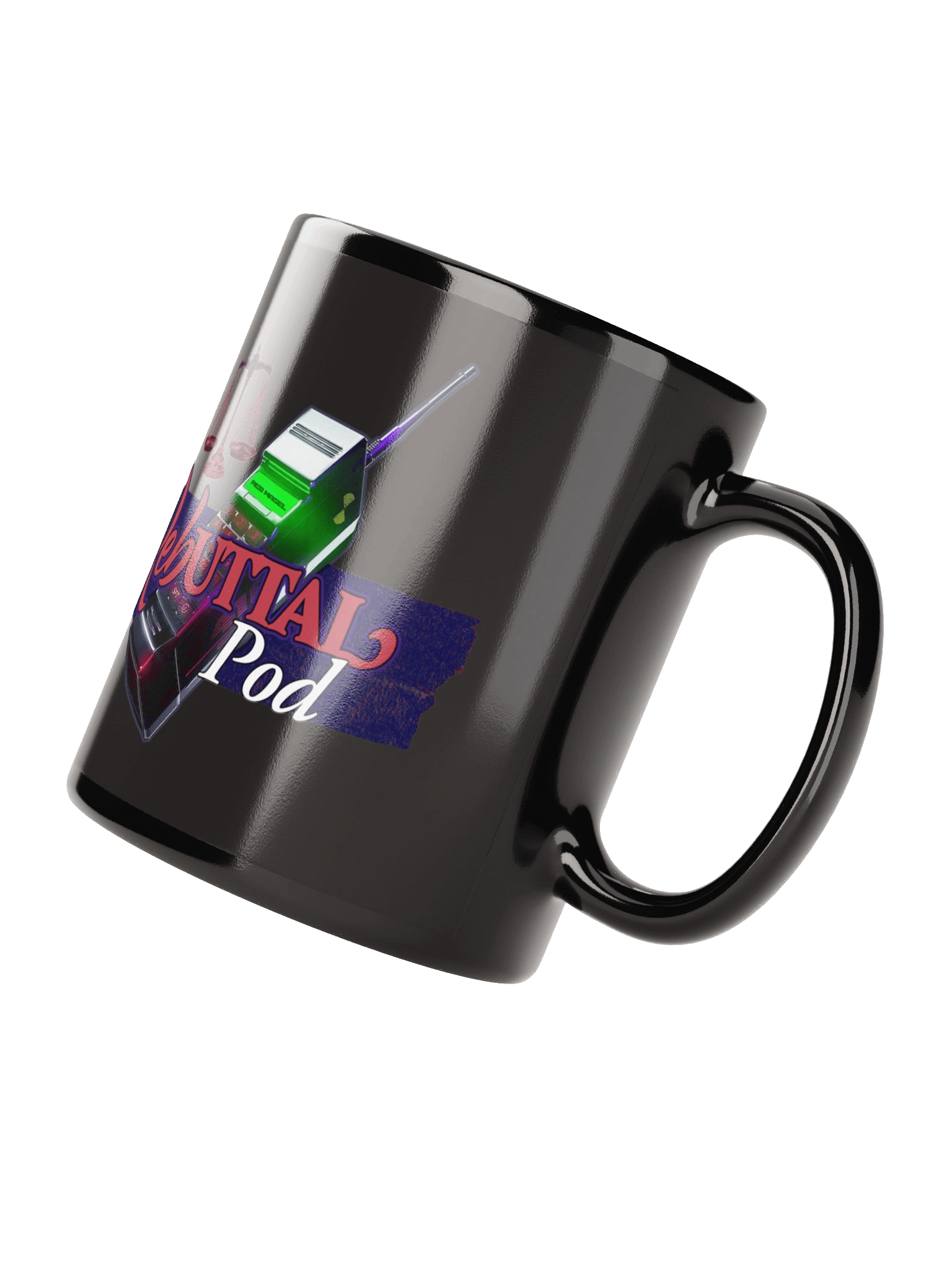 Rebuttal Podcast Black Glossy Mug product image (6)